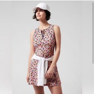 NWOT Athleta Ace Tennis Workout Sleeveless
Sports Dress Floral- Never Worn